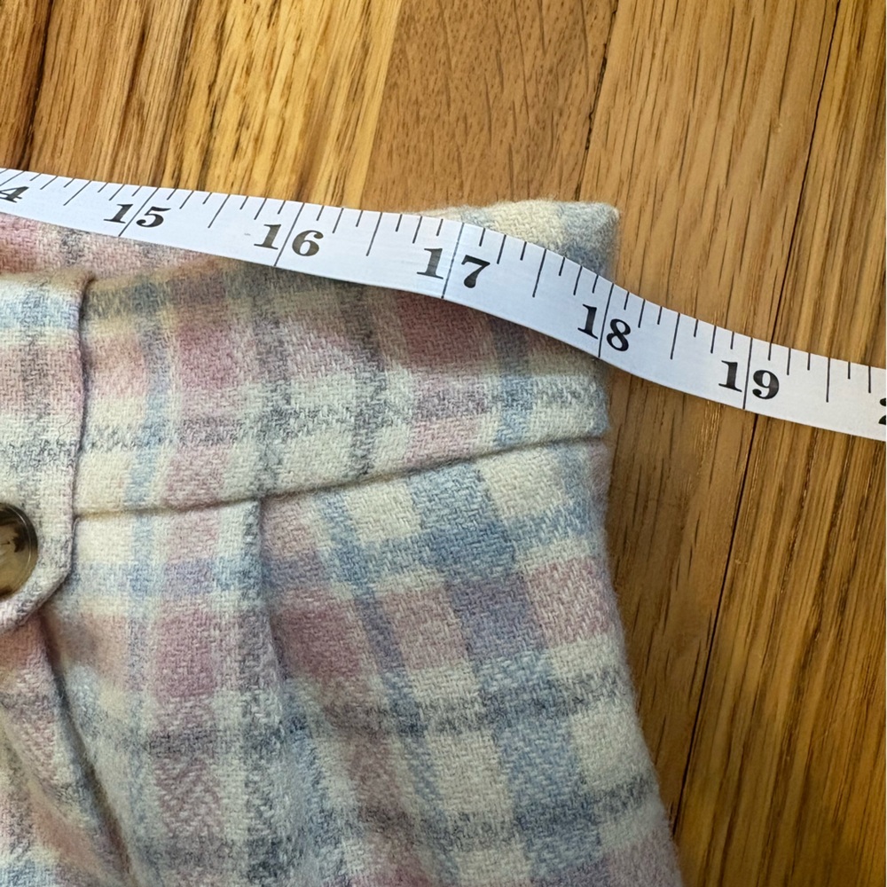Sezane Plaid Trousers in Pastel Shades - Picture 9 of 12